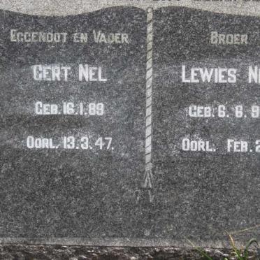 NEL Gert 1889-1947 :: NEL Lewies 1892-1927