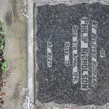 NICHOLSON Philip -1941