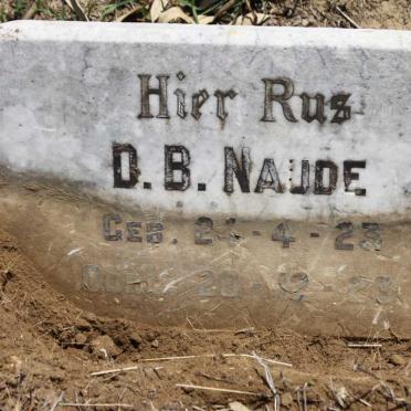 NAUDE D. B. 1923-1923
