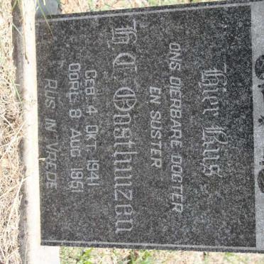 OOSTHUIZEN H.C. 1941-1951