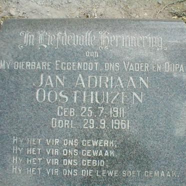OOSTHUIZEN Jan Adriaan 1911-1961