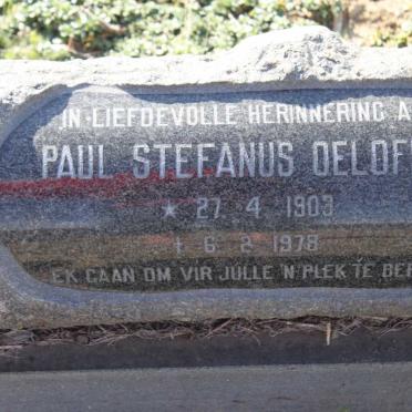 OELOFSE Paul Stephanus 1903-1978