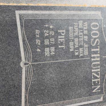 OOSTHUIZEN Piet 1914-1992
