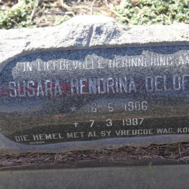 OELOFSE Susara Hendrina 1906-1987
