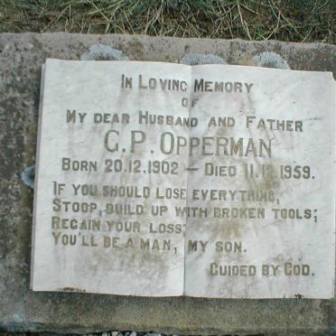 OPPERMAN G.P. 1902-1959