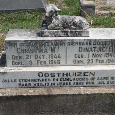 OOSTHUIZEN Christina M. 1944-1946 :: OOSTHUIZEN Dinatjie E. 1943-1946