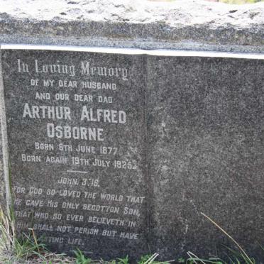 OSBORNE Arthur Alfred 1877-1925