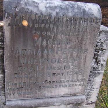 OBERHOLZER Machel Adriaan Petrus 1879-1945