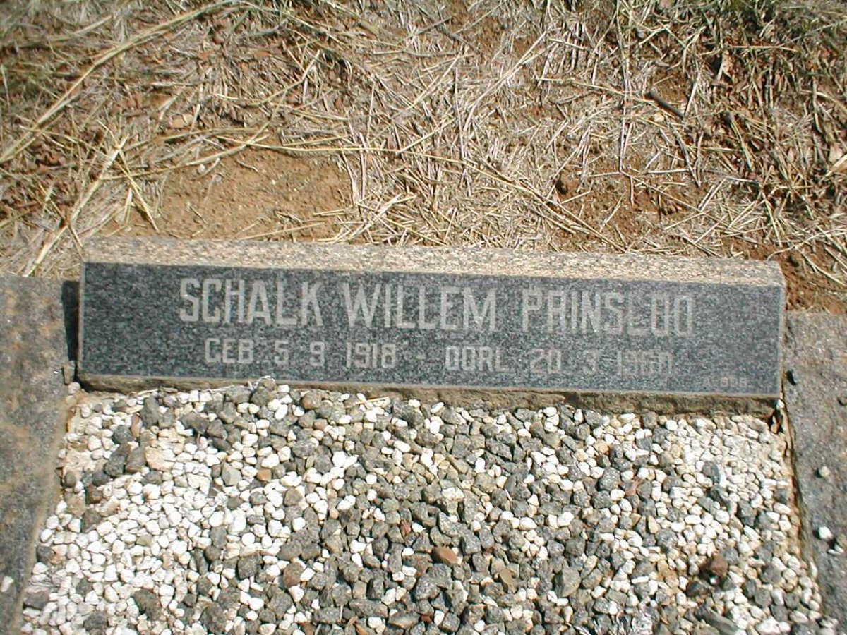 PRINSLOO Schalk Willem 1918-1960