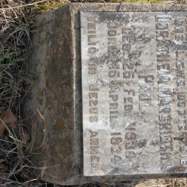 PAUL Doratheia Margrietha 1934-1934