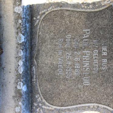 PRINSLOO Paul 1889-1955