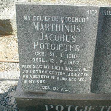 POTGIETER Marthinus Jacobus 1910-1962