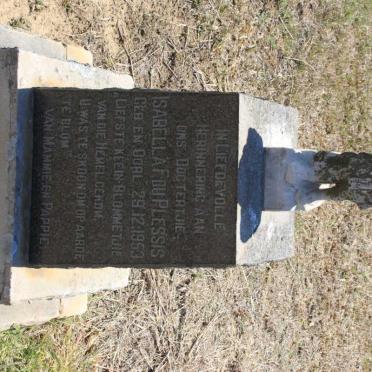 PLESSIS Isabella F., du 1953-1953