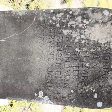 POTGIETER Maria Elizabeth nee LANDMAN 1843-188?