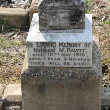 PAVITT Doreen  M. 1917-1918