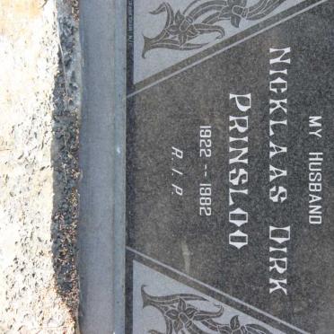 PRINSLOO Nicklaas Dirk 1922-1982