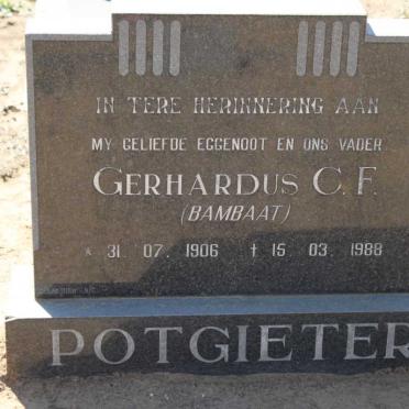 POTGIETER Gerhardus C.F. 1906-1988