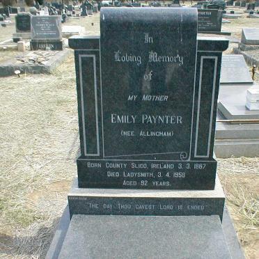 PAYNTER Emily nee ALLINGHAM 1867-1958