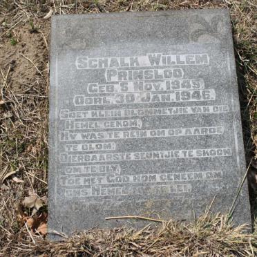 PRINSLOO Schalk Willem 1945-1946