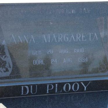 PLOOY Anna Magareta, du 1900-1994