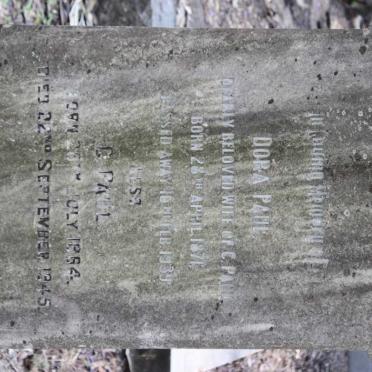 PAUL C. 1864-1945 &amp; Dora 1871-1939