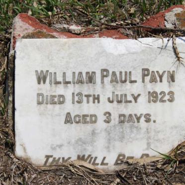 PAYN William Paul -1923