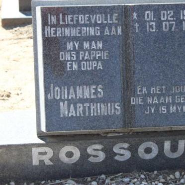 ROSSOUW Johannes Marthinus 1932-1991