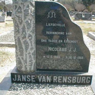 RENSBURG Nicolaas J.J., Janse van 1946-1968