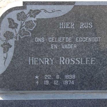 ROSSLEE Henry 1898-1974