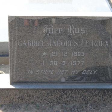 ROUX Gabriel Jacobus, le 1903-1977