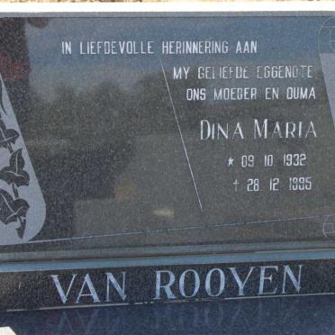 ROOYEN Dina Maria, van 1932-1995