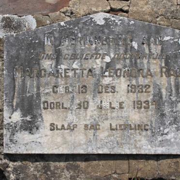 RALL Margaretta Leonora 1932-1934