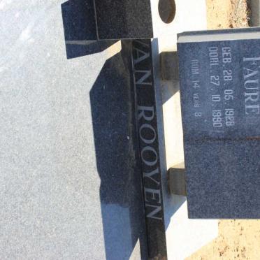 ROOYEN Faure, van 1928-1990