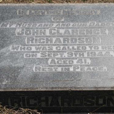 RICHARDSON John Clarence -1944