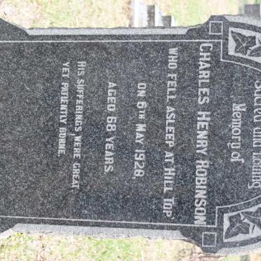 ROBINSON Charles Henry -1928