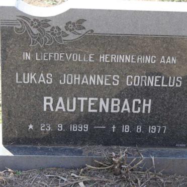 RAUTENBACH Lukas Johannes Cornelus 1899-1977