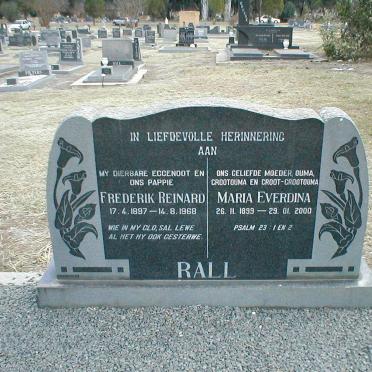 RALL Frederik Reinard 1897-1968 &amp; Maria Everdina 1899-2000