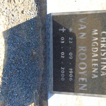 ROOYEN Susanna Christina Magdalena, van 1906-2000