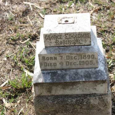 ROBINSON George Edgcumbe 1890-1905