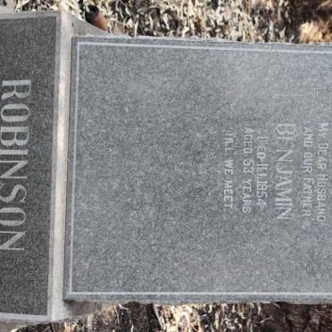 ROBINSON Benjamin -1954