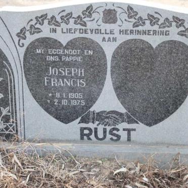 RUST Joseph Francis 1905-1975