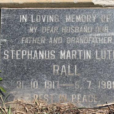 RALL Stephanus Martin Luther 1917-1988