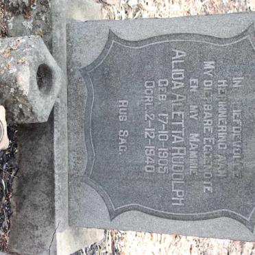 RUDOLPH Alida Aletta 1905-1940