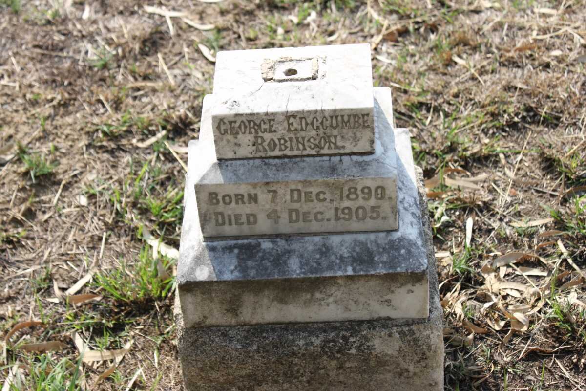 ROBINSON George Edgcumbe 1890-1905