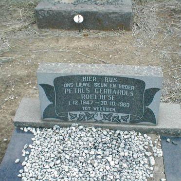 ROELOFSE Petrus Gerhardus 1947-1960