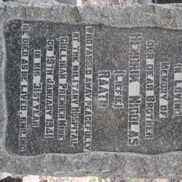 RAATH Hendrik Nicolas -1941