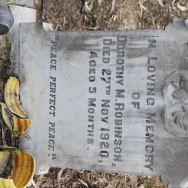 ROBINSON Dorothy M. -1920