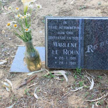 ROUX Marlene, le 1981-1981