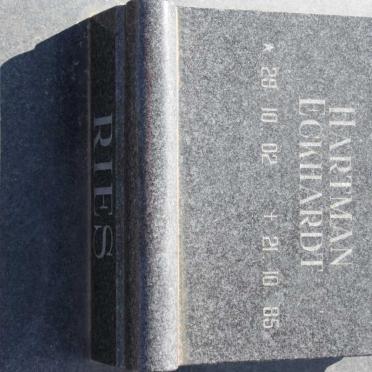 RIES Hartman Eckhardt 1902-1985