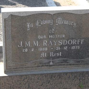 RAYSDORFF J.M.M. 1888-1975